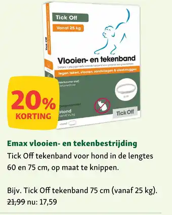 Maxi Zoo Emax vlooien- en tekenbestrijding aanbieding