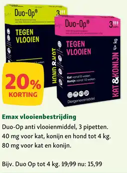 Maxi Zoo Emax vlooienbestrijding aanbieding