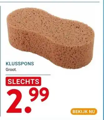 Kluswijs KLUSSPONS aanbieding