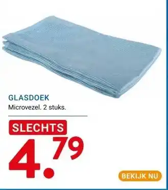 Kluswijs GLASDOEK aanbieding