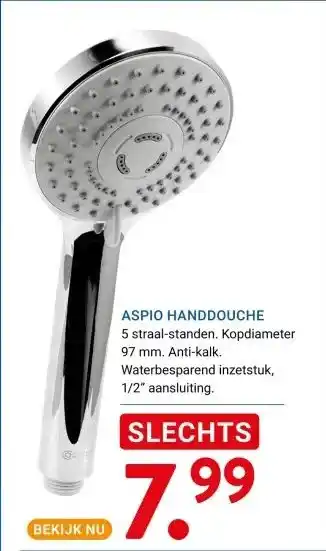 Kluswijs ASPIO HANDDOUCHE aanbieding