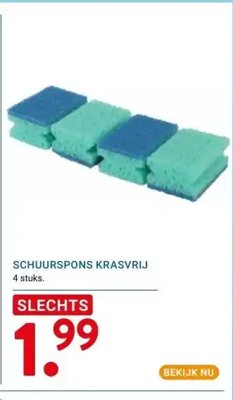 Kluswijs SCHUURSPONS KRASVRIJ aanbieding