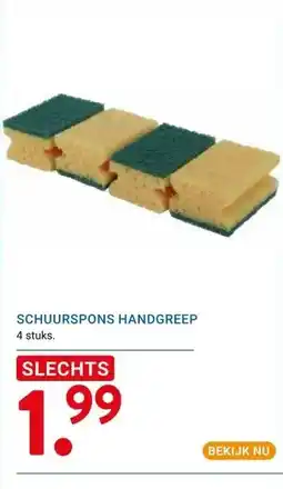 Kluswijs SCHUURSPONS HANDGREEP aanbieding