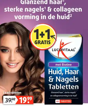 Lucovitaal Huid, Haar & Nagels Tabletten aanbieding