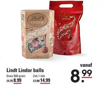 De Kweker Lindt Lindor Balls 500 gram aanbieding