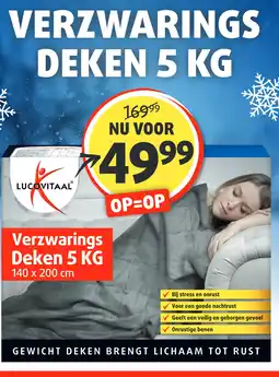 Lucovitaal VERZWARINGS DEKEN 5 KG aanbieding