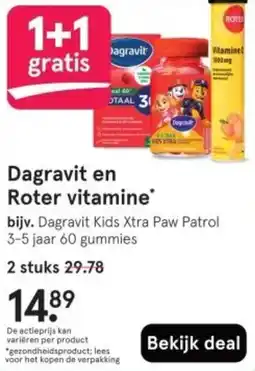 Etos Dagravit en Roter vitamine aanbieding