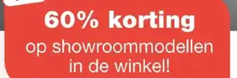 IN.HOUSE op showroommodellen in de winkel! aanbieding