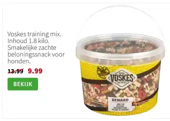 Intratuin Voskes training mix. Inhoud 1.8 kilo. Smakelijke zachte beloningssnack voor honden. aanbieding