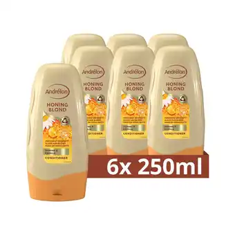 Wehkamp Andrélon Honing Blond conditioner - 6 x 250 ml aanbieding