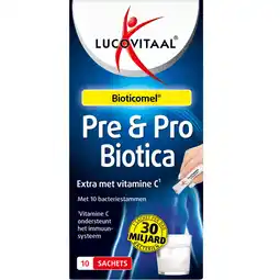 Albert Heijn Lucovitaal Pre & probiotica sachets aanbieding