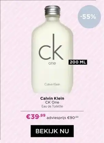 ICI Paris XL Calvin Klein CK One Eau de Toilette aanbieding