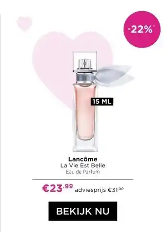 ICI Paris XL Lancôme La Vie Est Belle Eau de Parfum aanbieding