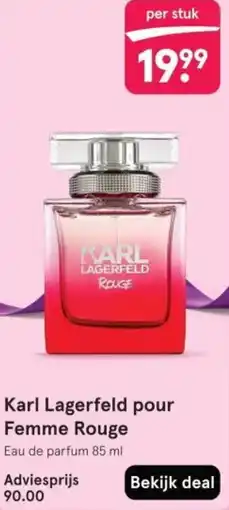 Etos Karl Lagerfeld pour Femme Rouge aanbieding