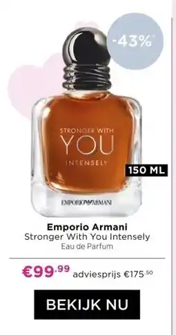 ICI Paris XL Emporio Armani Stronger With You Intensely Eau de Parfum aanbieding