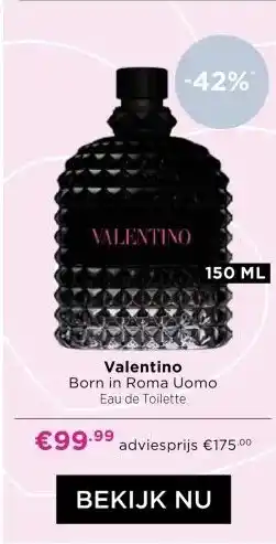 ICI Paris XL Valentino Born in Roma Uomo Eau de Toilette aanbieding