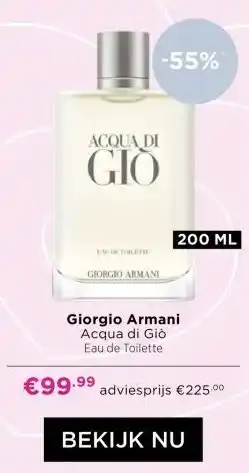 ICI Paris XL Giorgio Armani Acqua di Giò Eau de Toilette aanbieding