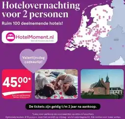 Etos Hotelovernachting voor 2 personen aanbieding