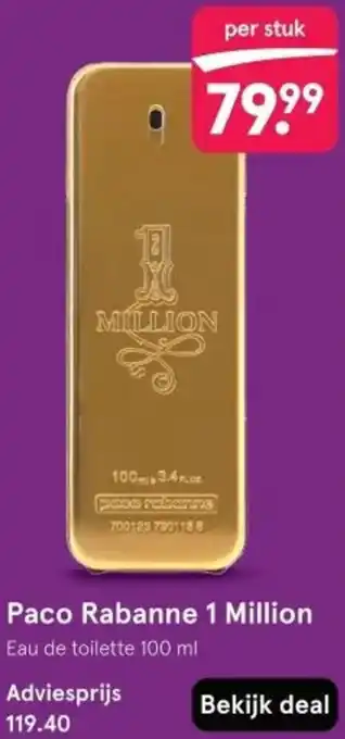 Etos Paco Rabanne 1 Million aanbieding