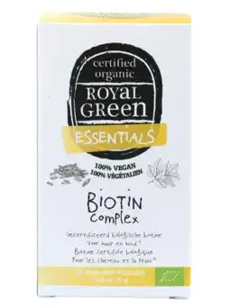 De Online Drogist Royal Green Biotin Complex Capsules aanbieding