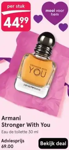 Etos Armani Stronger With You aanbieding