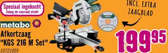 Hornbach METABO Afkortzaag KGS 216 M Set aanbieding