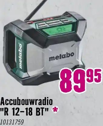 Hornbach METABO Accu bouwradio R 12-18 BT (zonder accu) aanbieding