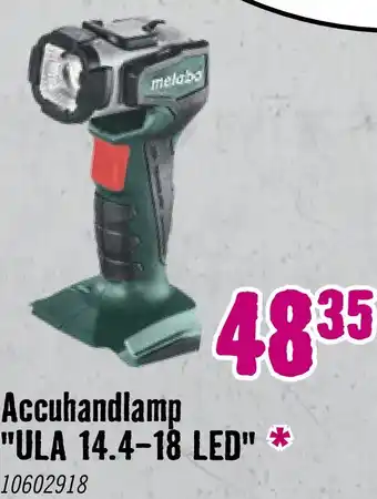 Hornbach METABO Accu handlamp ULA 14.4-18 LED (zonder accu) aanbieding