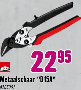 Hornbach BESSEY Metaalschaar D15A aanbieding