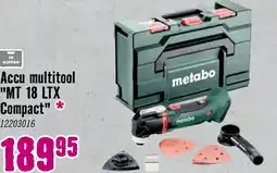 Hornbach METABO Accu multitool MT 18 LTX Compact (zonder accu) aanbieding