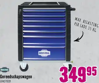 Hornbach INDUSTRIAL Gereedschapswagen met 7 laden leeg aanbieding