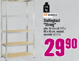 Hornbach AVASCO Stellingkast Strong 176x90x45 cm verzinkt aanbieding