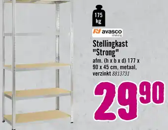 Hornbach AVASCO Stellingkast Strong 176x90x45 cm verzinkt aanbieding