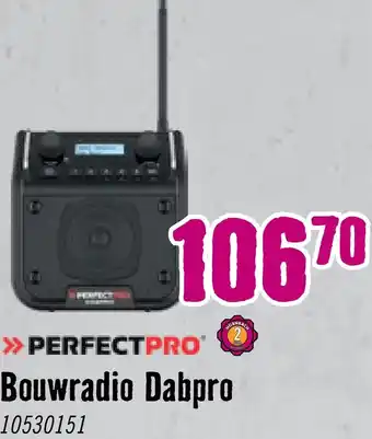 Hornbach PERFECTPRO Bouwradio Dabpro aanbieding