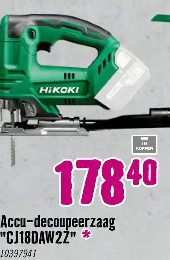 Hornbach HIKOKI Accu decoupeerzaag CJ18DAW2Z (zonder accu) aanbieding