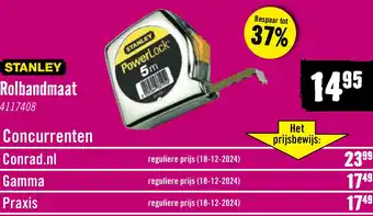 Hornbach STANLEY Rolmaat Powerlock 19 mm, 5 meter aanbieding