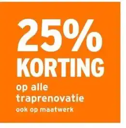 GAMMA 25% KORTING op alle traprenovatie ook op maatwerk aanbieding