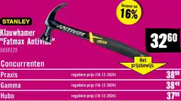 Hornbach STANLEY FATMAX Klauwhamer AntiVibe 450 gr aanbieding