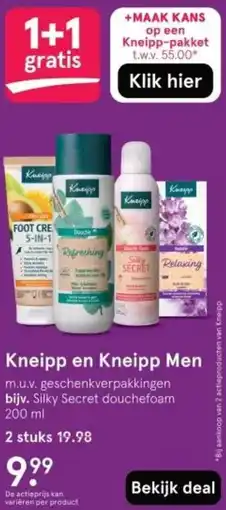 Etos Kneipp en Kneipp Men aanbieding