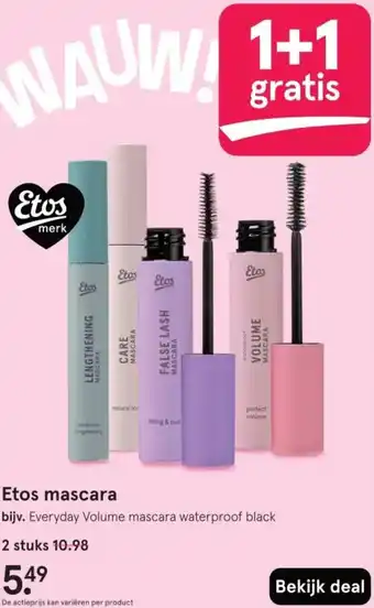 Etos Etos mascara aanbieding