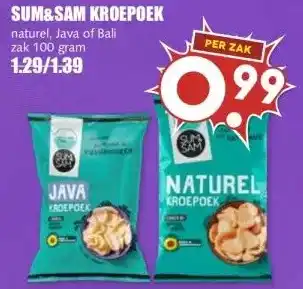 MCD Supermarkt SUM&SAM KROEPOEK aanbieding