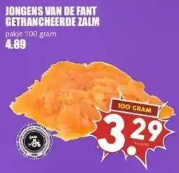 MCD Supermarkt JONGENS VAN DE FANT GETRANCHEERDE ZALM aanbieding