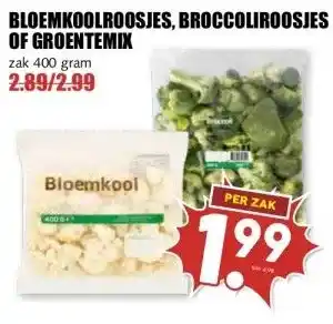 MCD Supermarkt BLOEMKOOLROOSJES, BROCCOLIROOSJES OF GROENTEMIX aanbieding