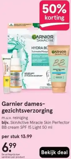 Etos Garnier dames gezichtsverzorging aanbieding