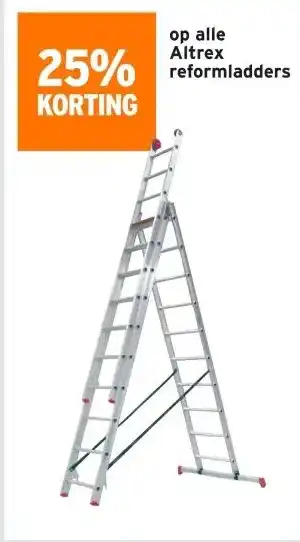 GAMMA 25% KORTING op alle Altrex reformladders aanbieding