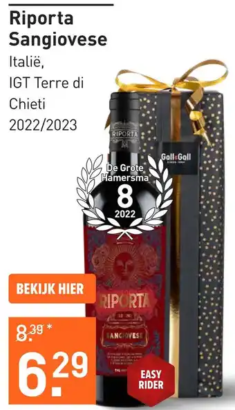 Gall & Gall Riporta Sangiovese 75CL Wijn aanbieding