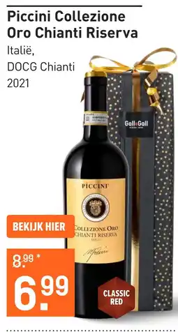 Gall & Gall Piccini Collezione Oro Chianti Riserva 75CL Wijn aanbieding