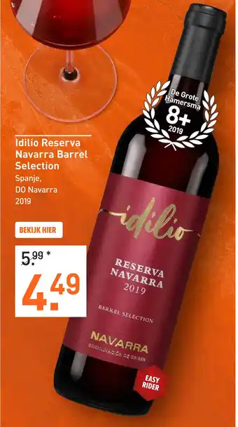 Gall & Gall Idilio Reserva Navarra Barrel Selection  75CL Wijn aanbieding