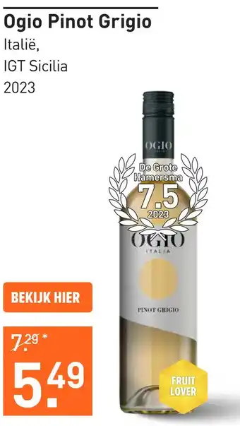 Gall & Gall Ogio Pinot Grigio 75CL Wijn aanbieding