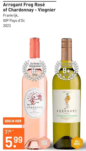 Gall & Gall Arrogant Frog Rosé 75CL Wijn aanbieding